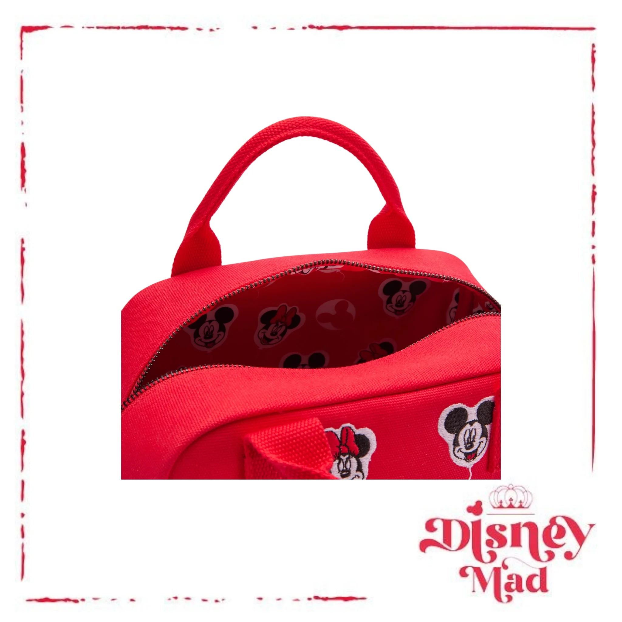 Loungefly Mickey and Minnie Mouse Canvas Backpack - Disney Parks - Image 3
