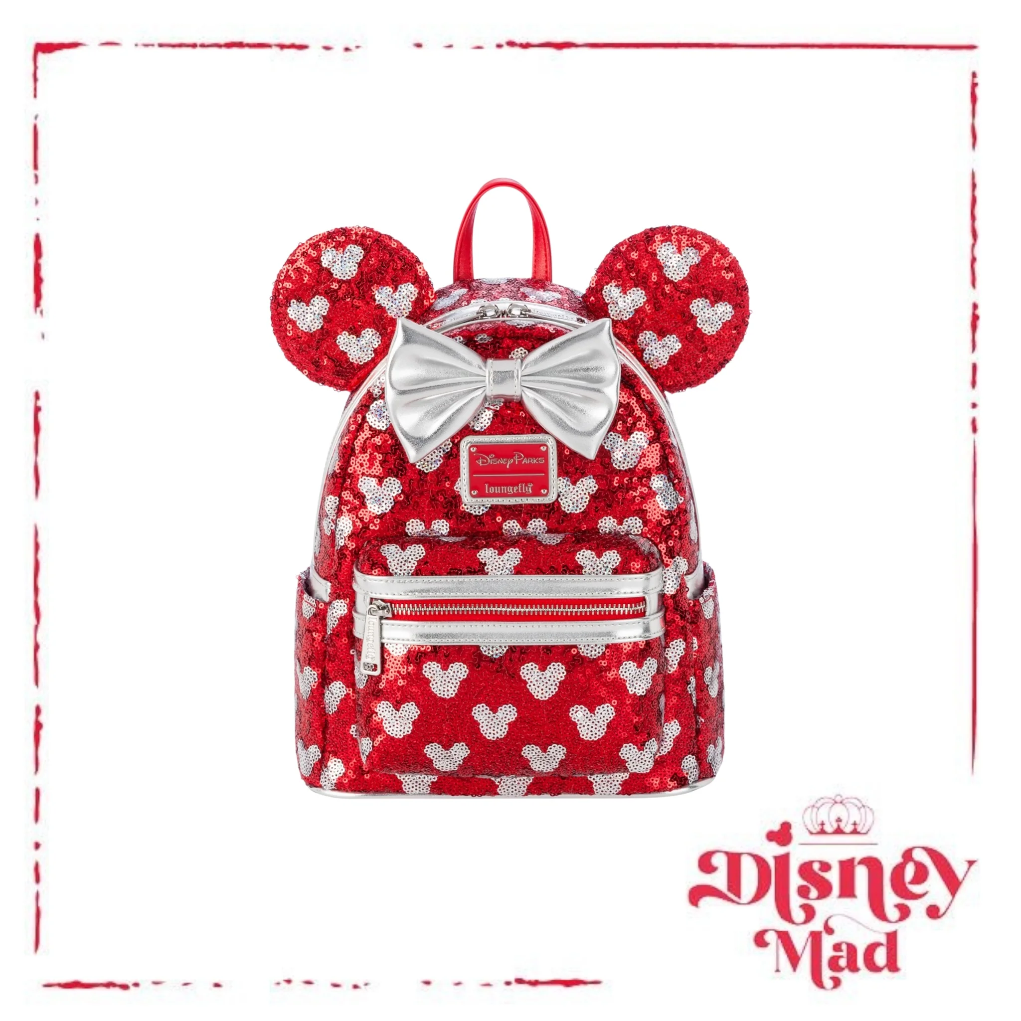 Loungefly Minnie Mouse Sequined Mini Backpack - Disney Parks