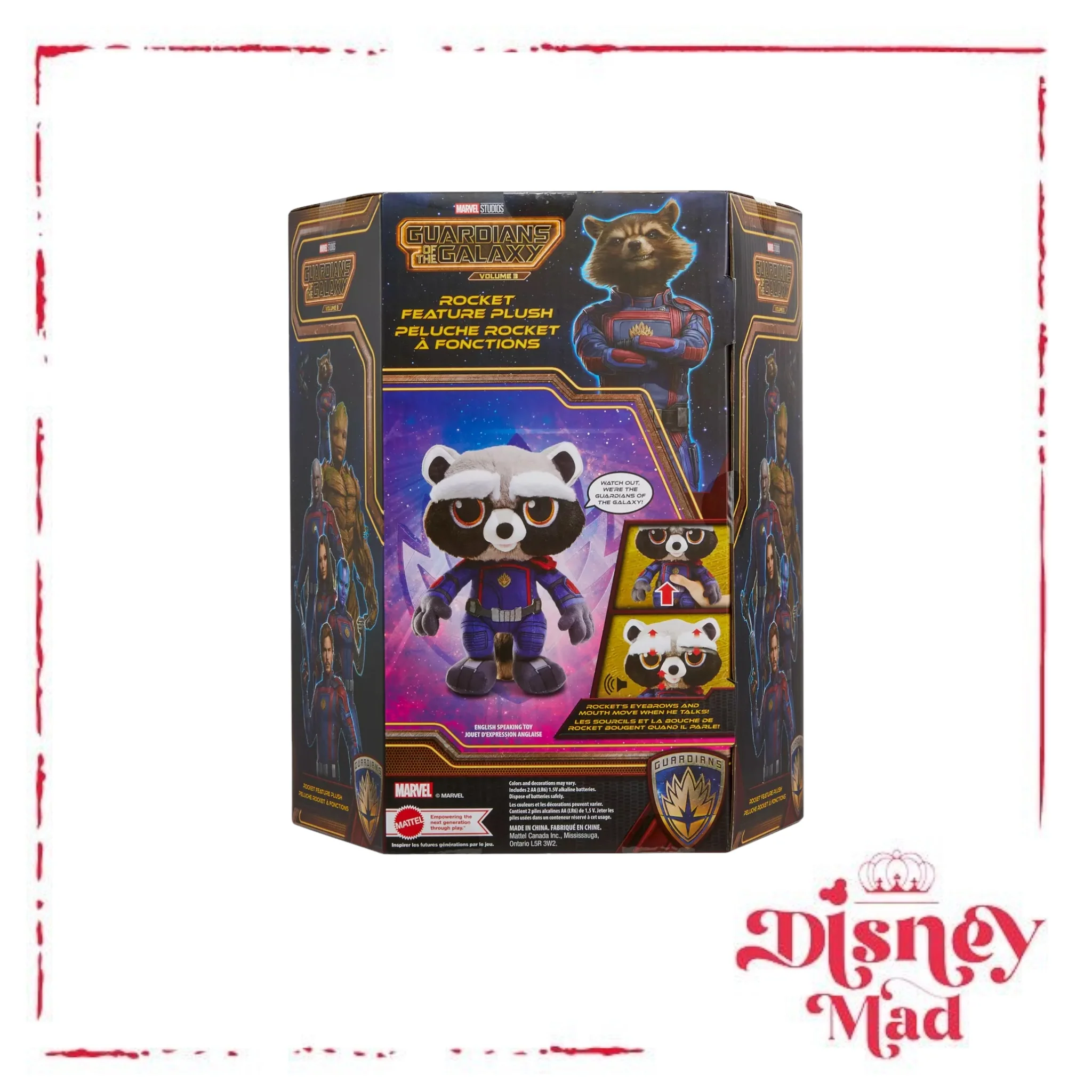 Mattel Rocket Feature Soft Toy, Guardians of the Galaxy Vol. 3 - Image 7