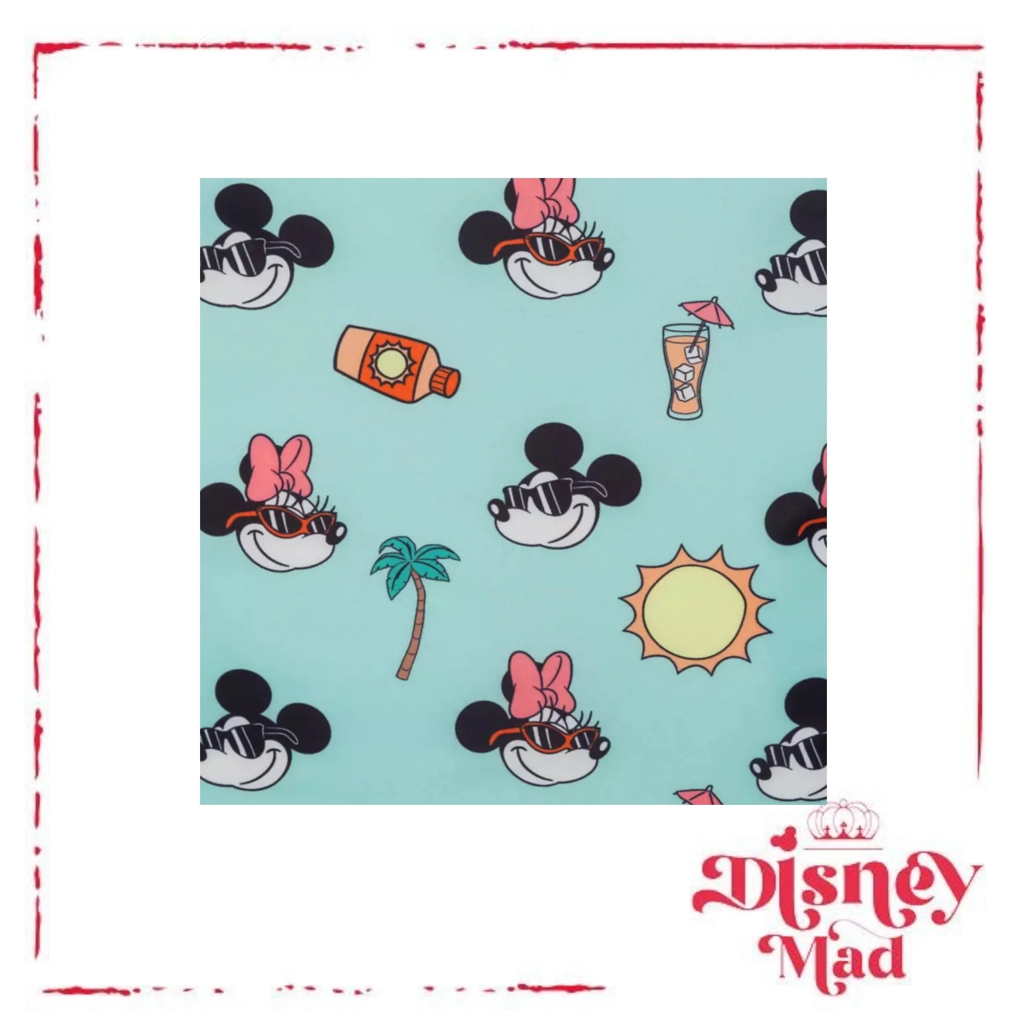 Mickey and Minnie Mouse Beach Loungefly Mini Backpack - Disney Parks - Image 4