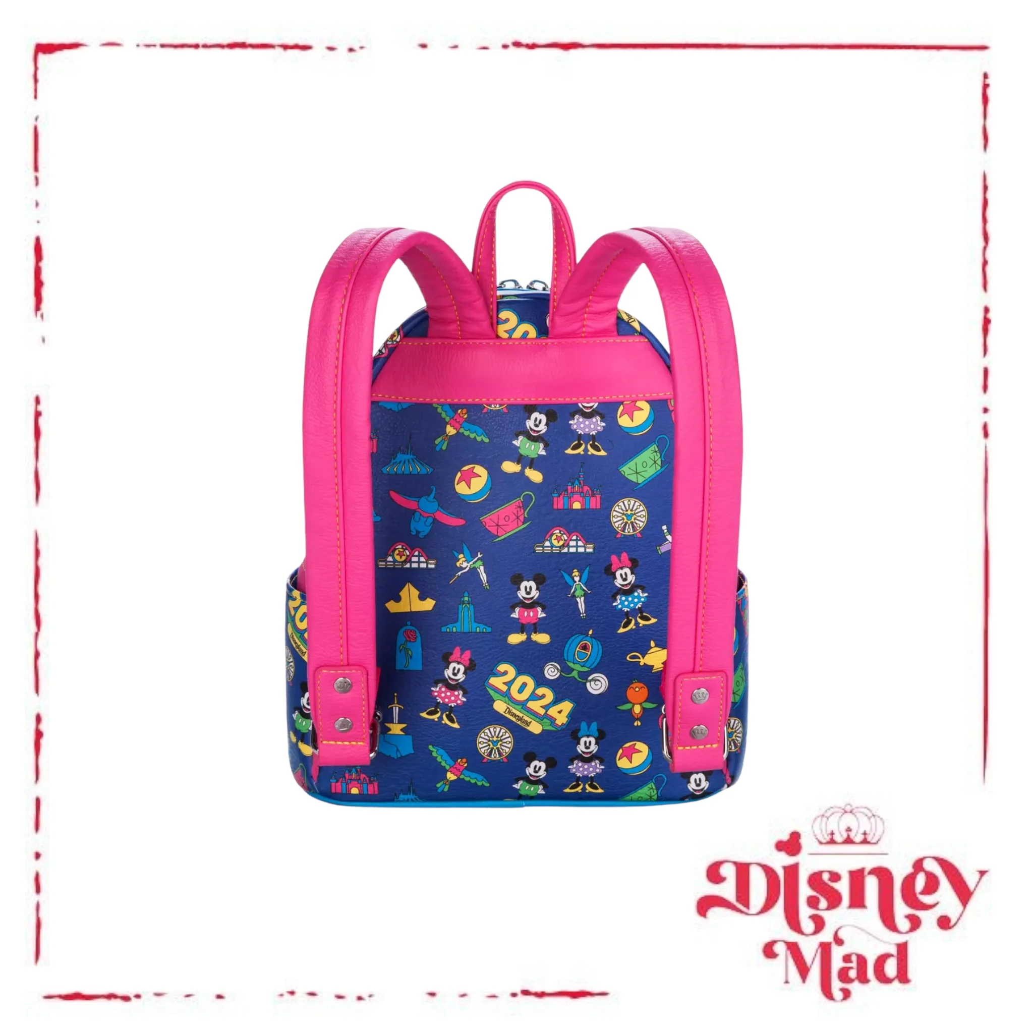 Mickey Mouse and Friends Loungefly Mini Backpack – Disneyland 2024 Disney Parks - Image 2
