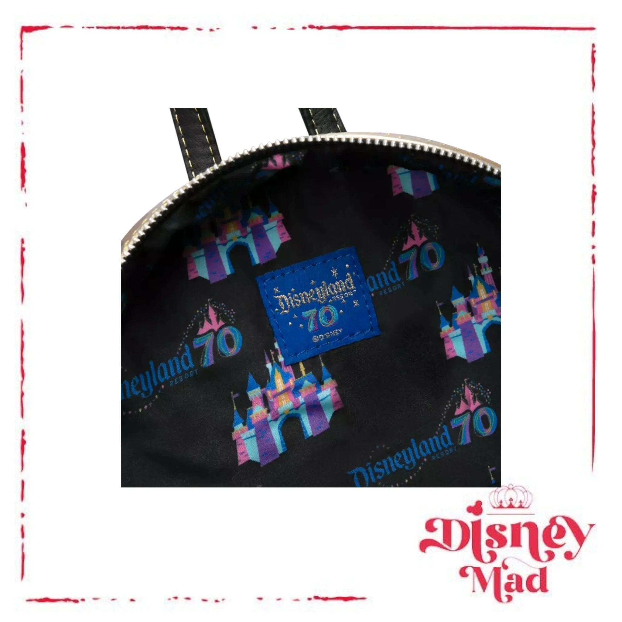 Mickey Mouse and Friends Loungefly Mini Backpack – Disneyland 70th Anniversary - Disney Parks - Image 4