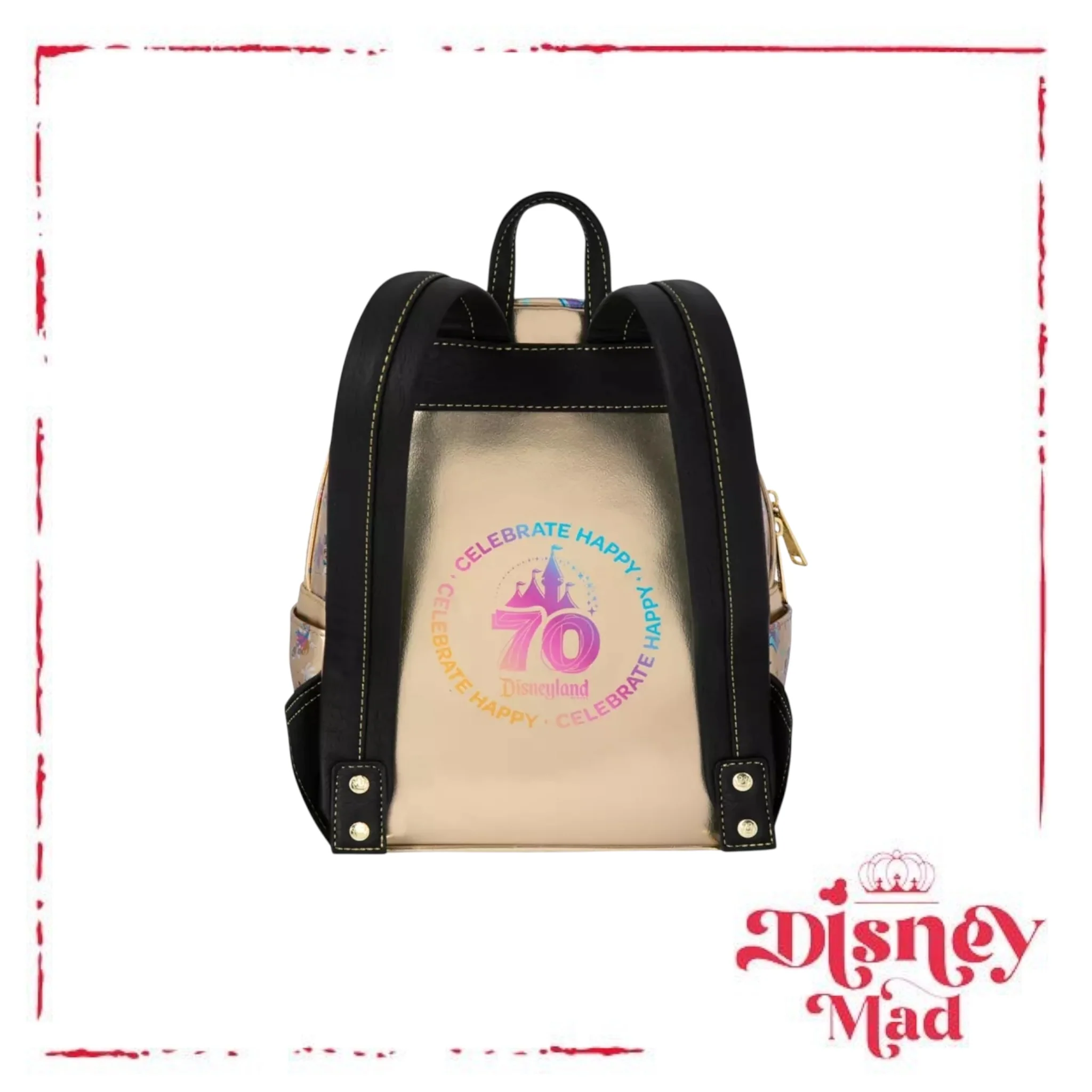 Mickey Mouse and Friends Loungefly Mini Backpack – Disneyland 70th Anniversary - Disney Parks - Image 5