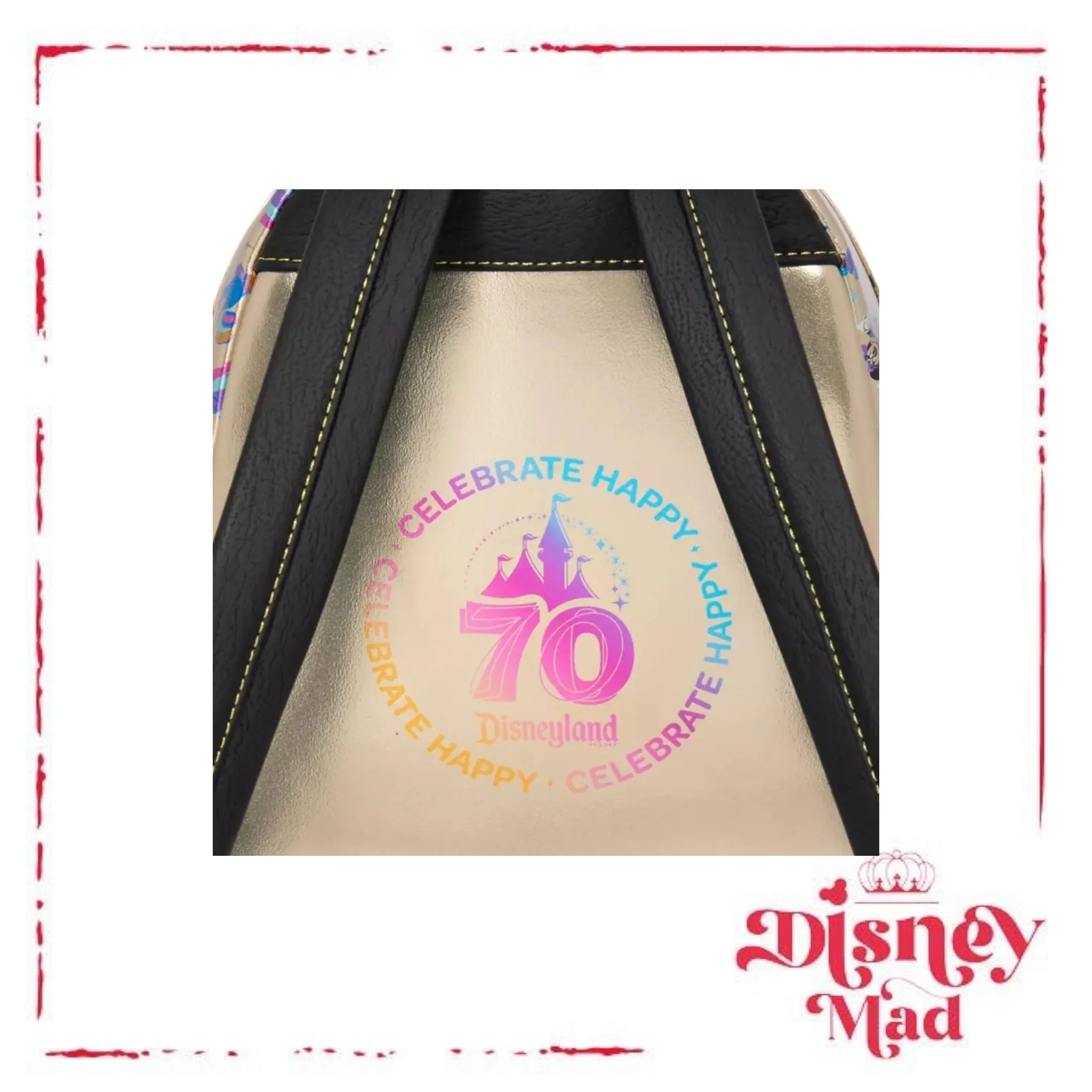 Mickey Mouse and Friends Loungefly Mini Backpack – Disneyland 70th Anniversary - Disney Parks - Image 6