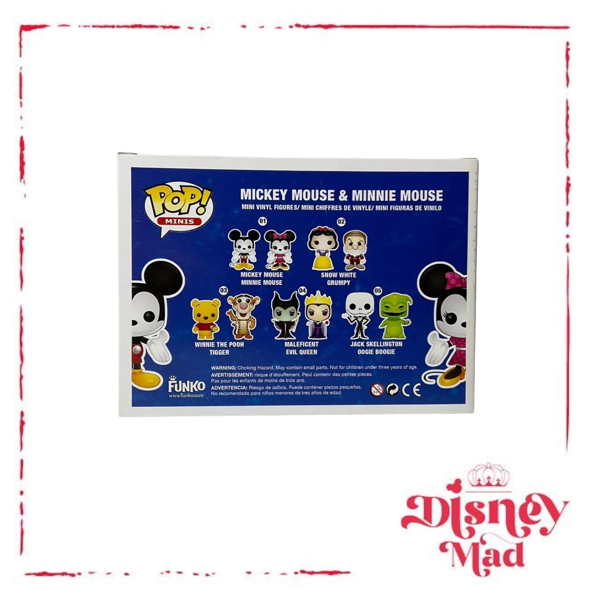 Mickey Mouse And Minnie Mouse Funko Pop Minis - Image 2