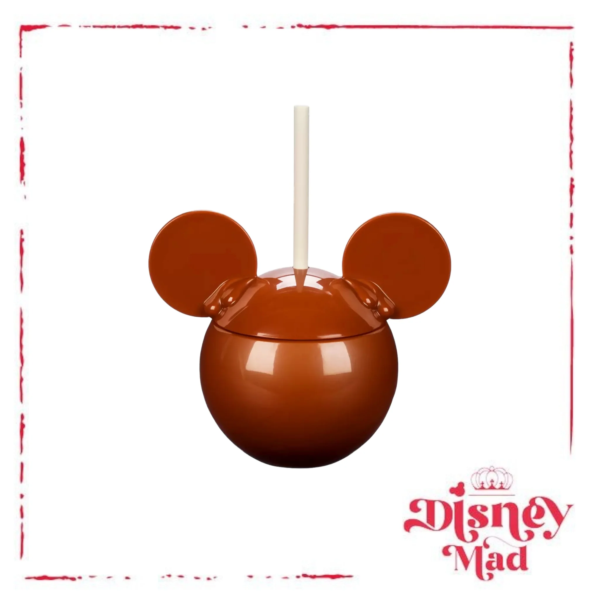Mickey Mouse Caramel Apple Tumbler with Straw - Image 4