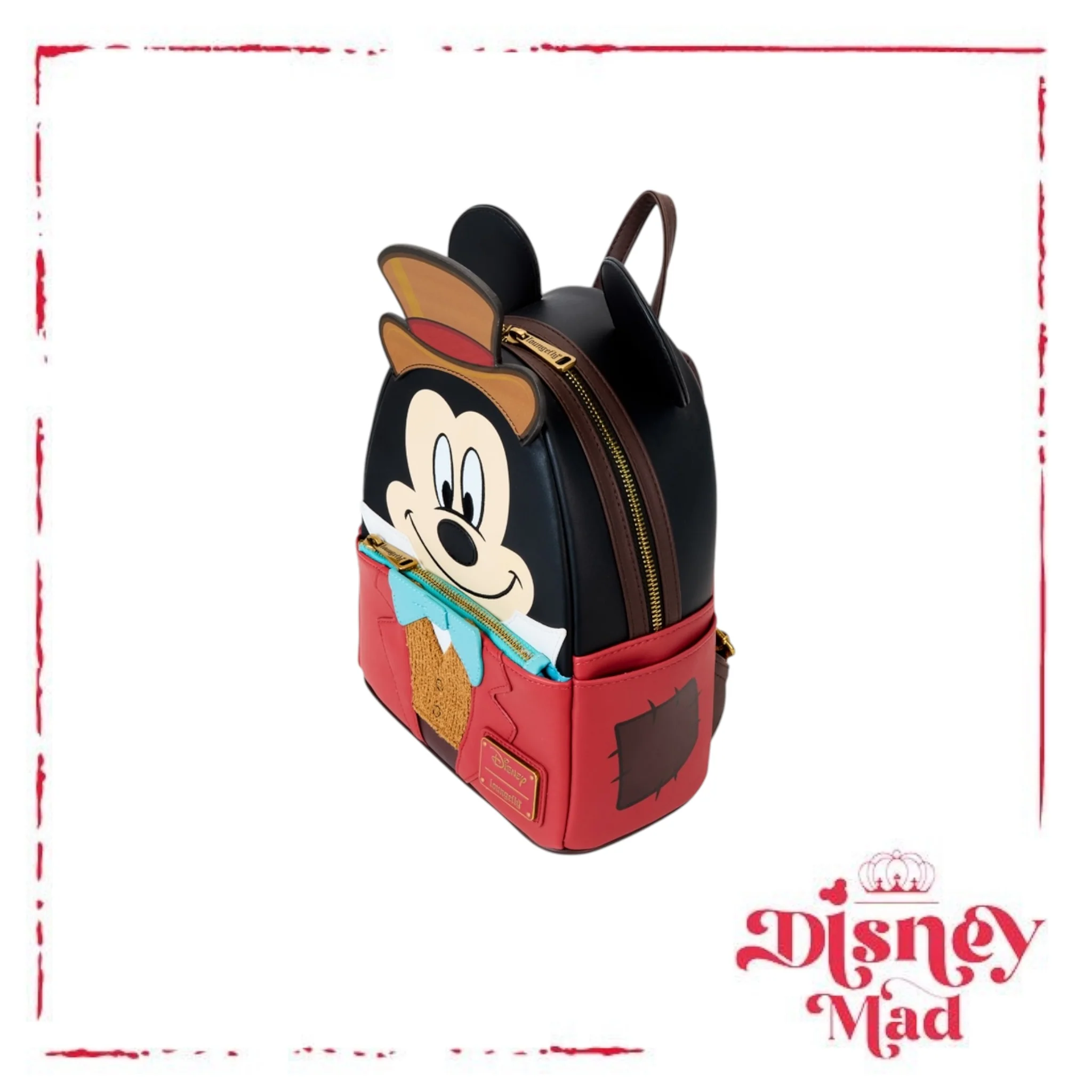 Mickey Mouse Christmas Carol Bob Cratchit Cosplay Mini Backpack - Image 3