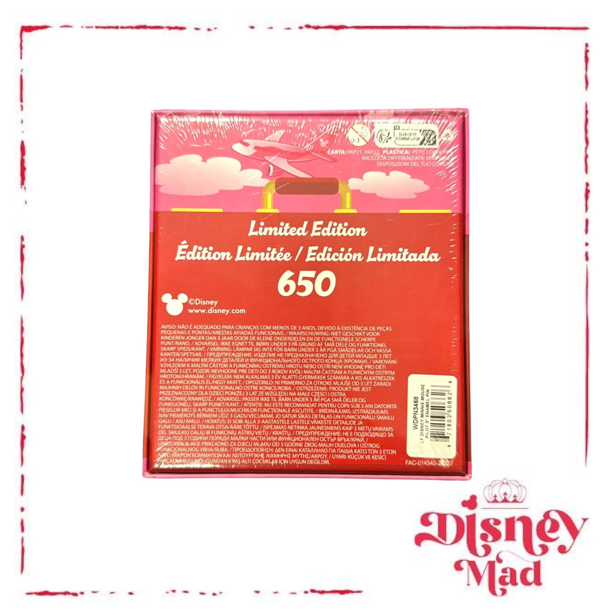 Minnie Mouse Glitter Loungefly Enamel Pin! C2E2 2024 Exclusive - Image 2