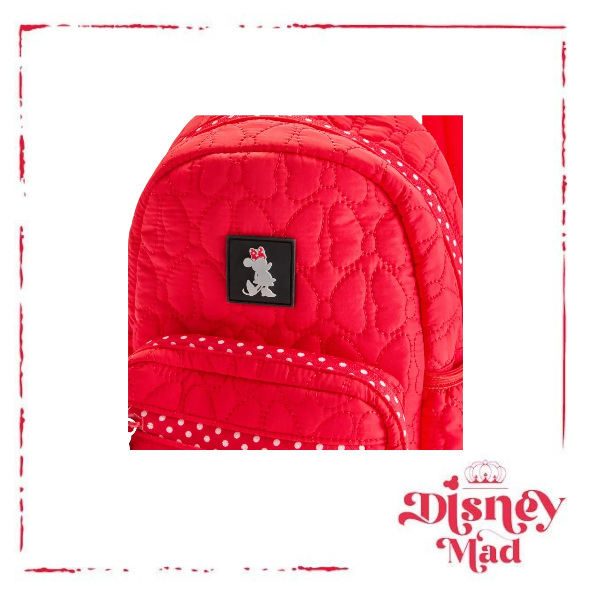 Minnie Mouse Quilted Mini Backpack - Disney Parks - Image 3