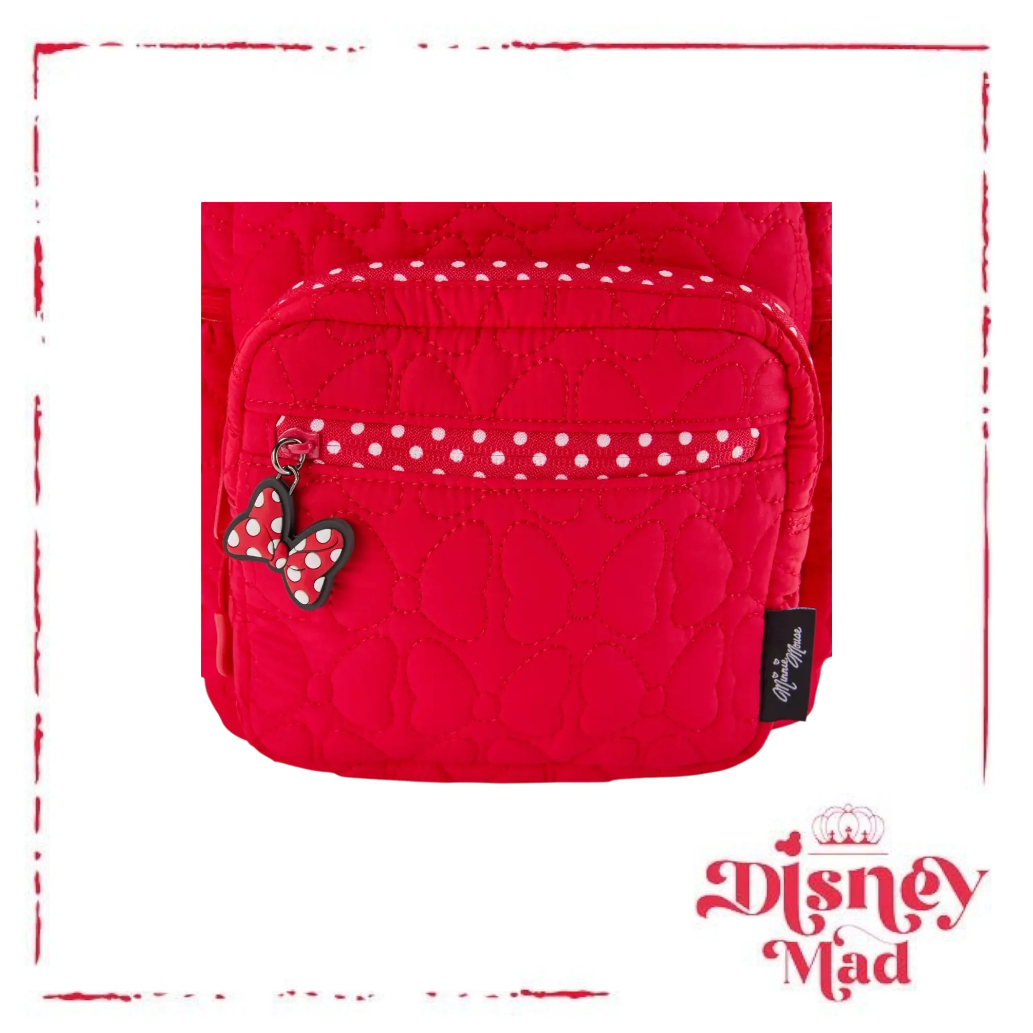 Minnie Mouse Quilted Mini Backpack - Disney Parks - Image 4