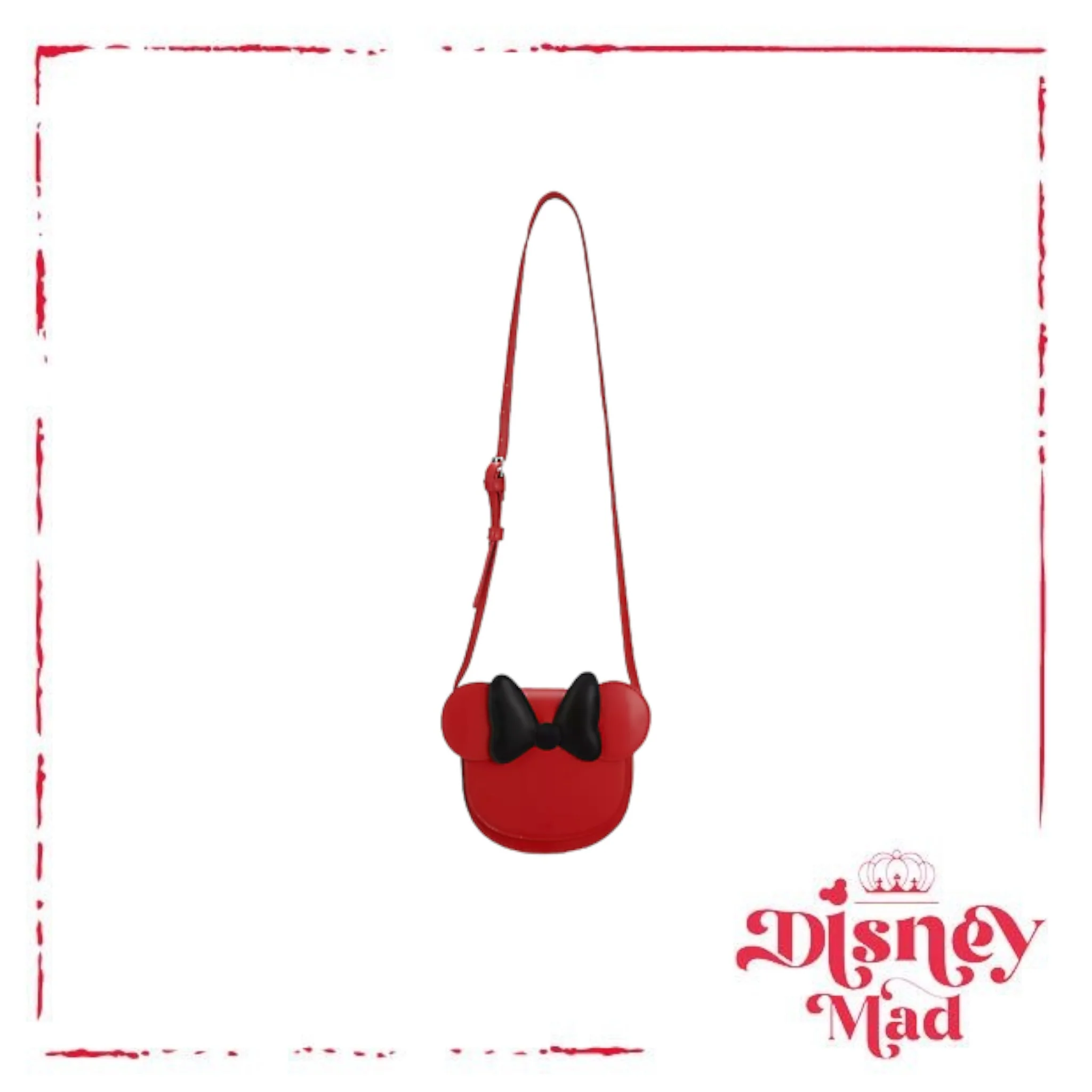 Minnie Mouse Red Bow Black Crossbody - Disney Parks - Image 2