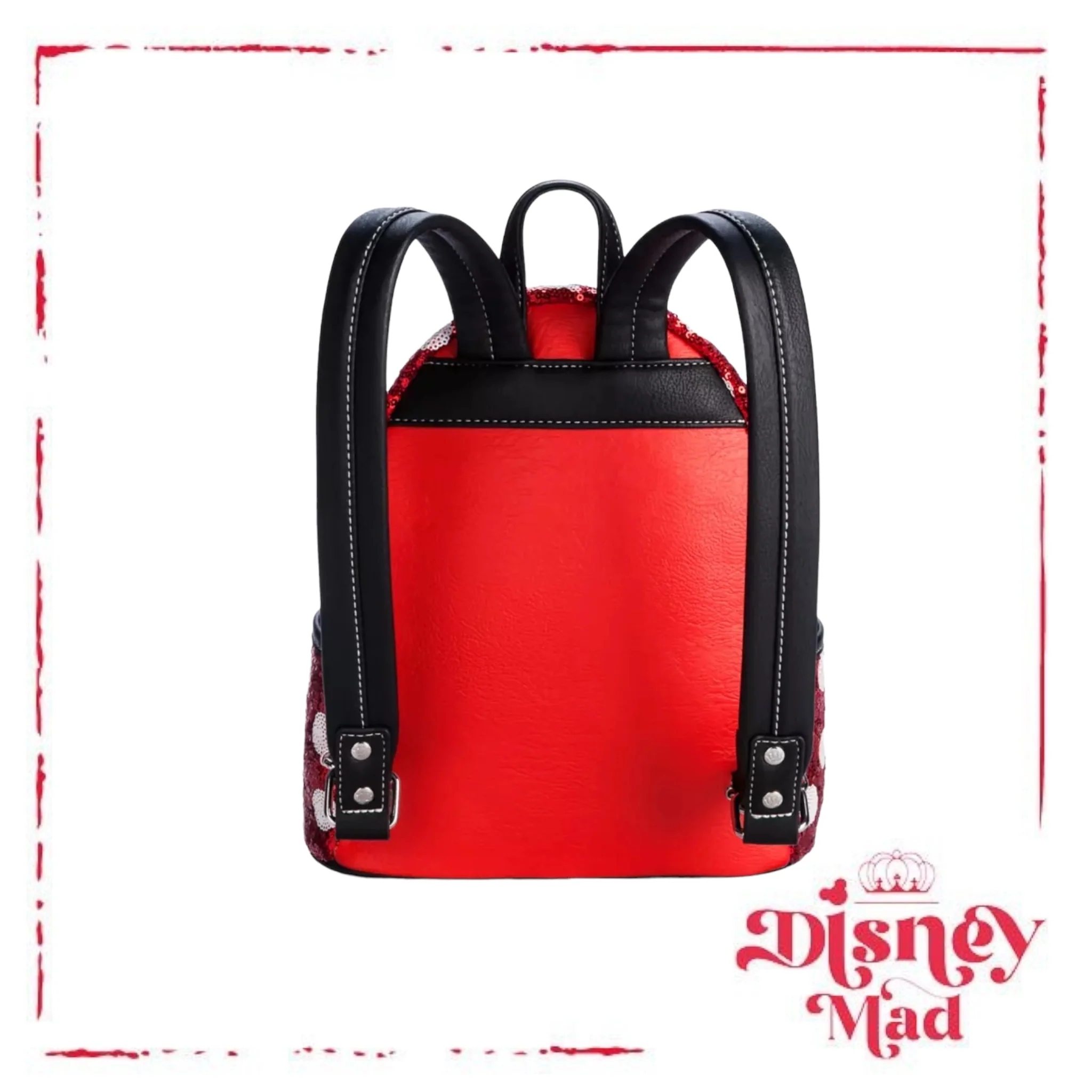 Minnie Mouse Sequin Polka Dot Loungefly Mini Backpack - Disney Parks - Image 2