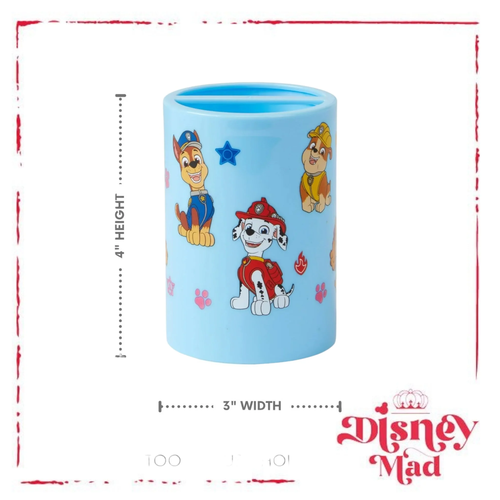 PAW Patrol 3-Piece Bathroom Accessory Set, Toothbrush Holder, Soap Pump, Storage Bin - Image 4