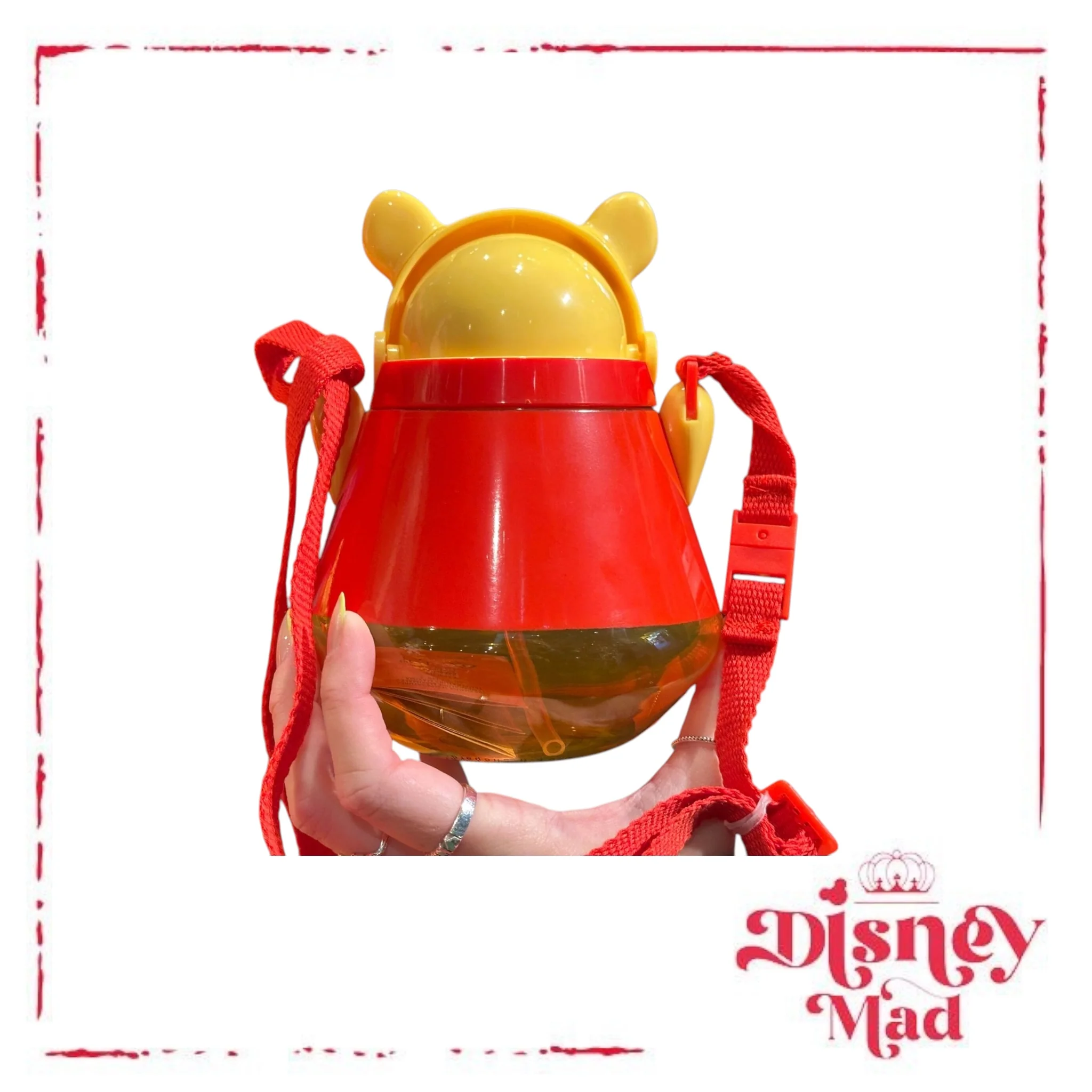 Pooh Plastic Water Bottle Sipper - Disney Parks - Image 2