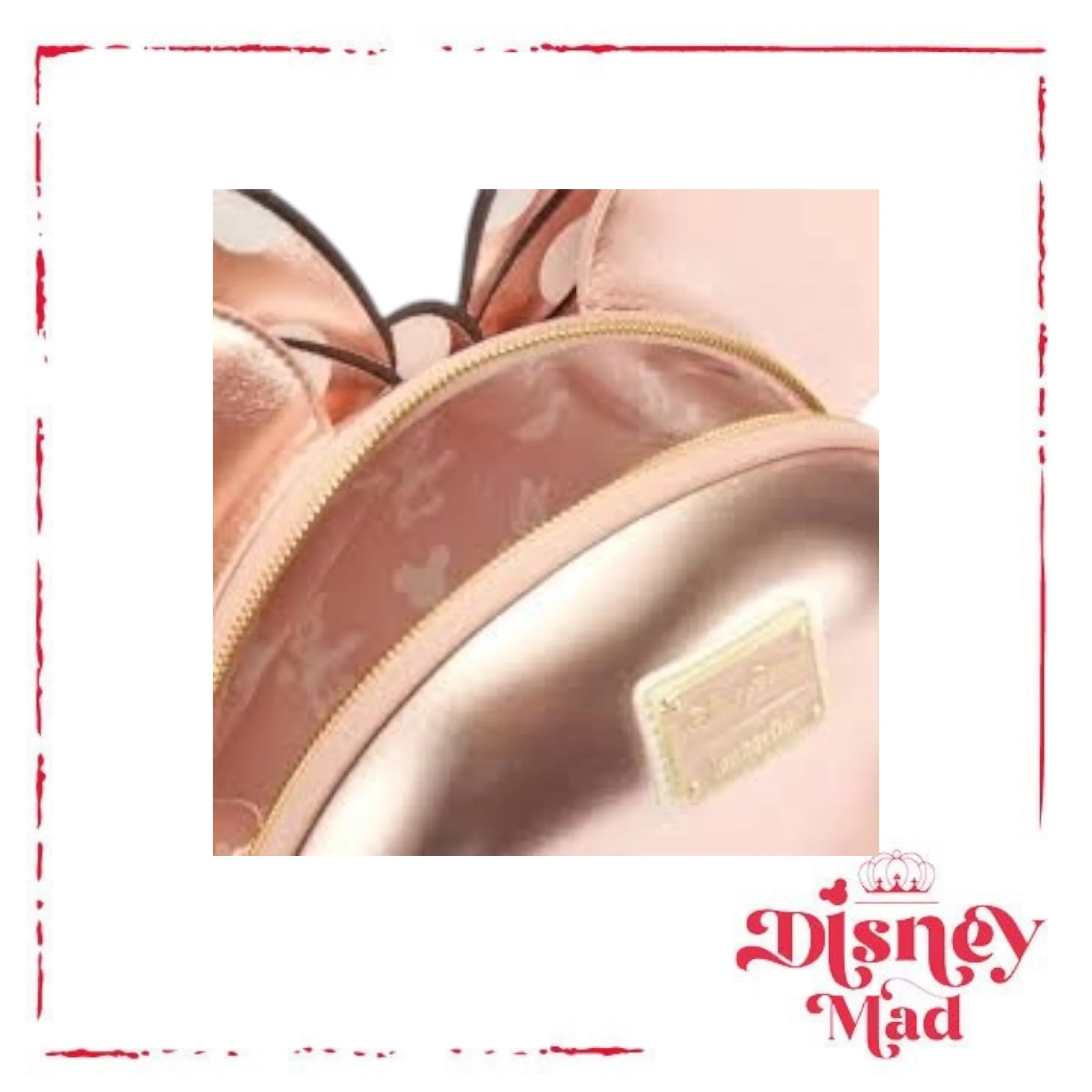 Rose Gold Minnie Balloon Loungefly Crossbody Bag - Disney Parks - Image 4