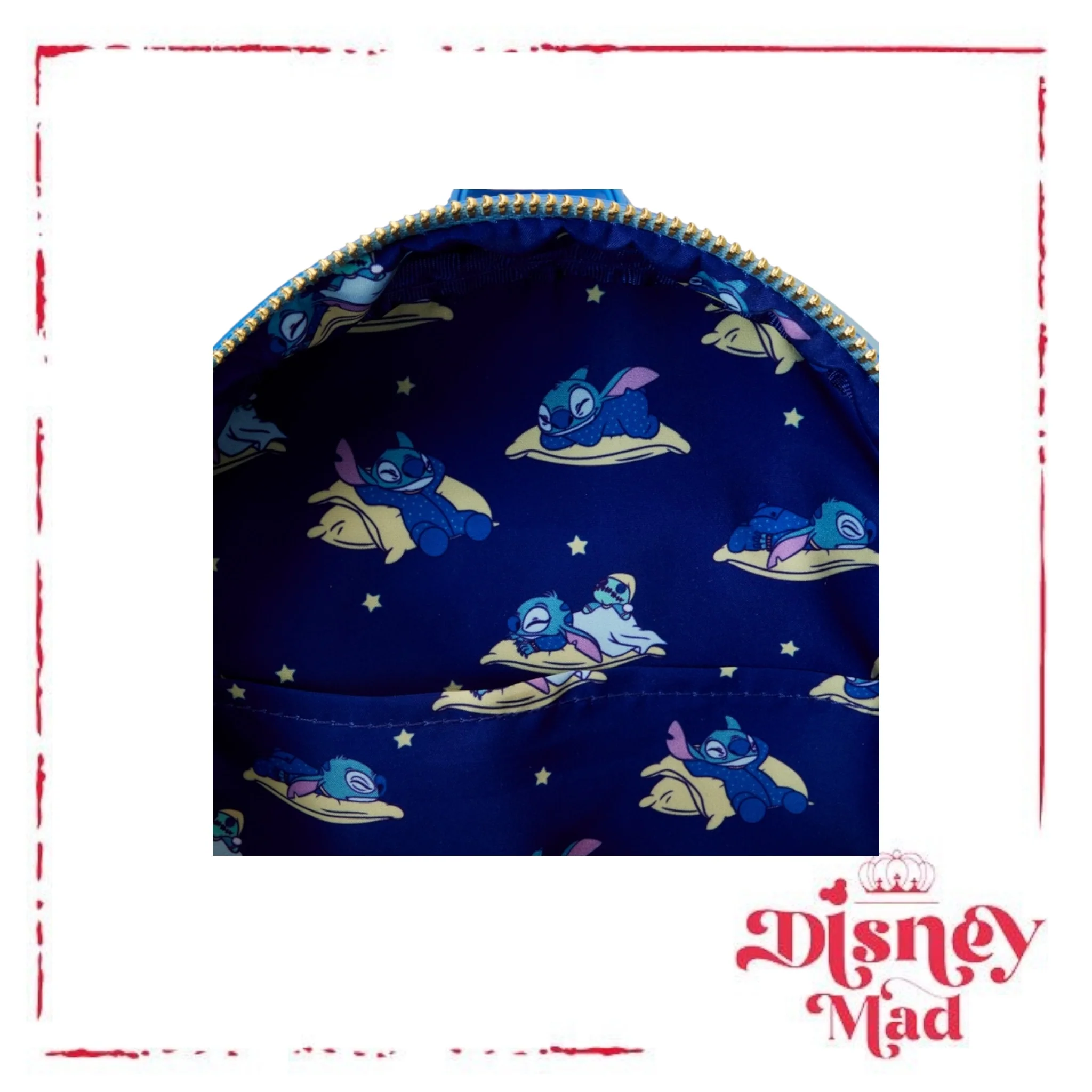 SDCC Limited Edition Bedtime Stitch Glow Mini Backpack - Image 7