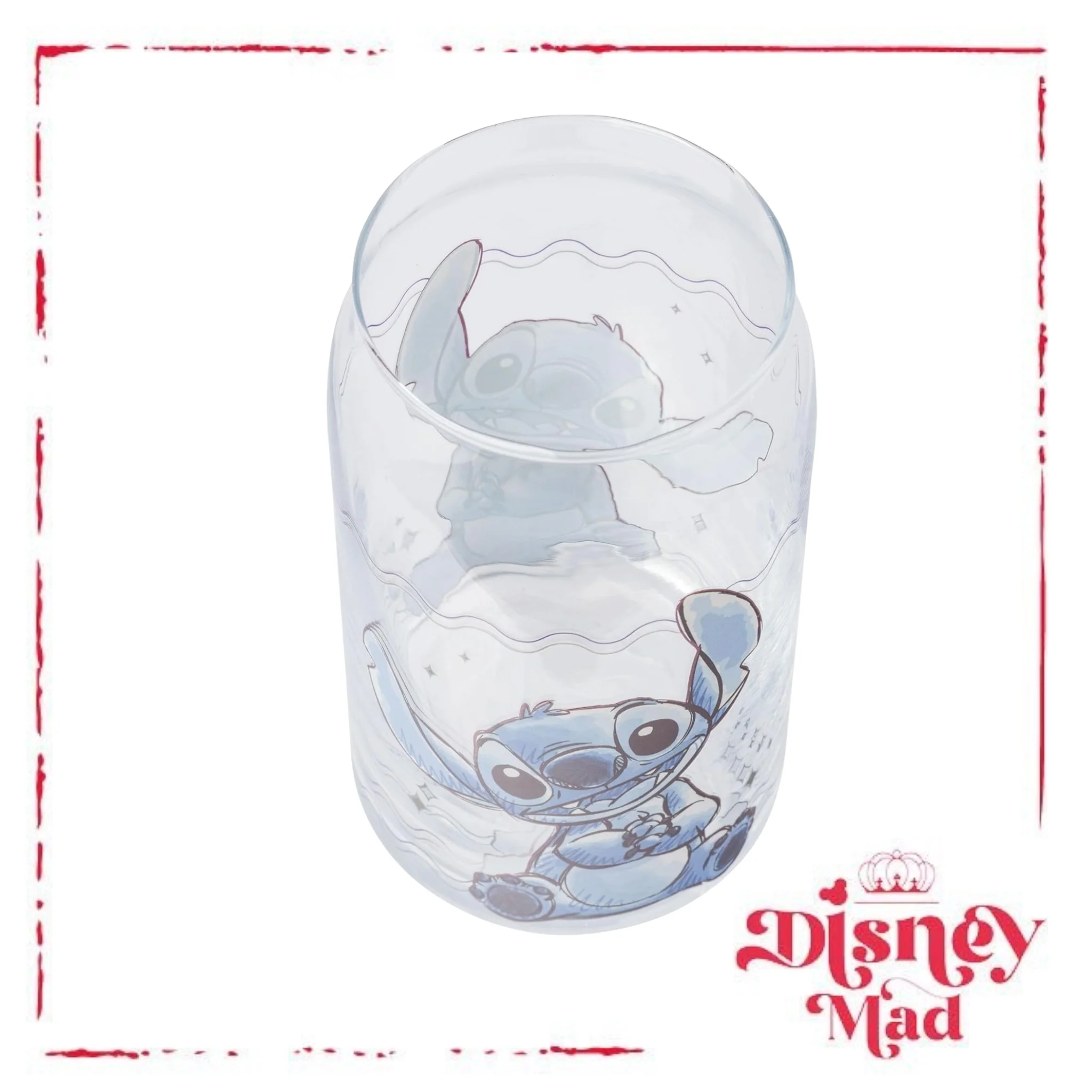 Silver Buffalo Stitch Blogger Good Day Sparkles Glass Tumbler w Bamboo Lid and Glass Straw - Image 6