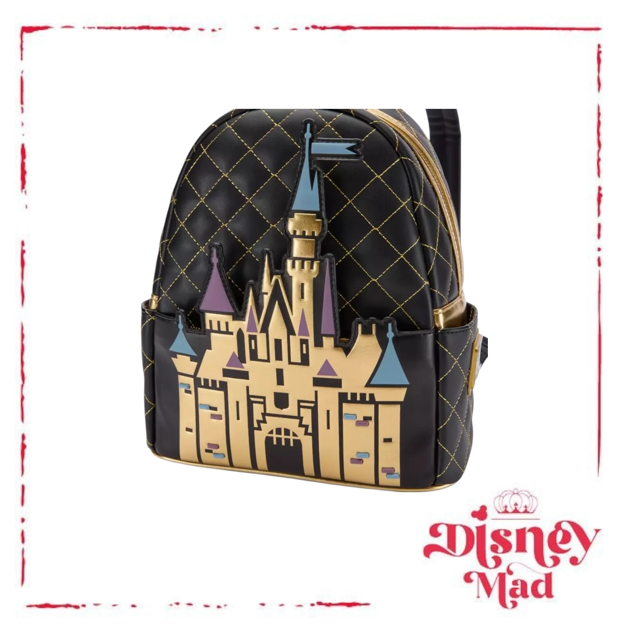 Sleeping Beauty Castle Loungefly Mini Backpack – Disneyland 70th Anniversary - Disney Parks - Image 2