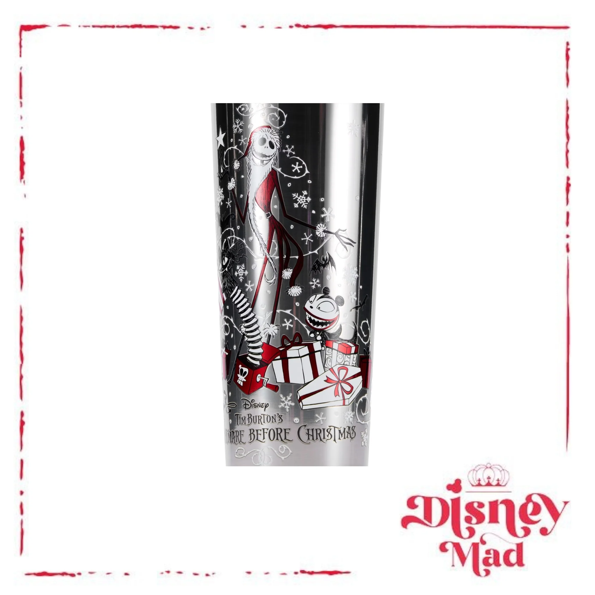 Starbucks Tim Burton's The Nightmare Before Christmas Stainless Steel Tumbler with Straw - Disney Parks - Image 3