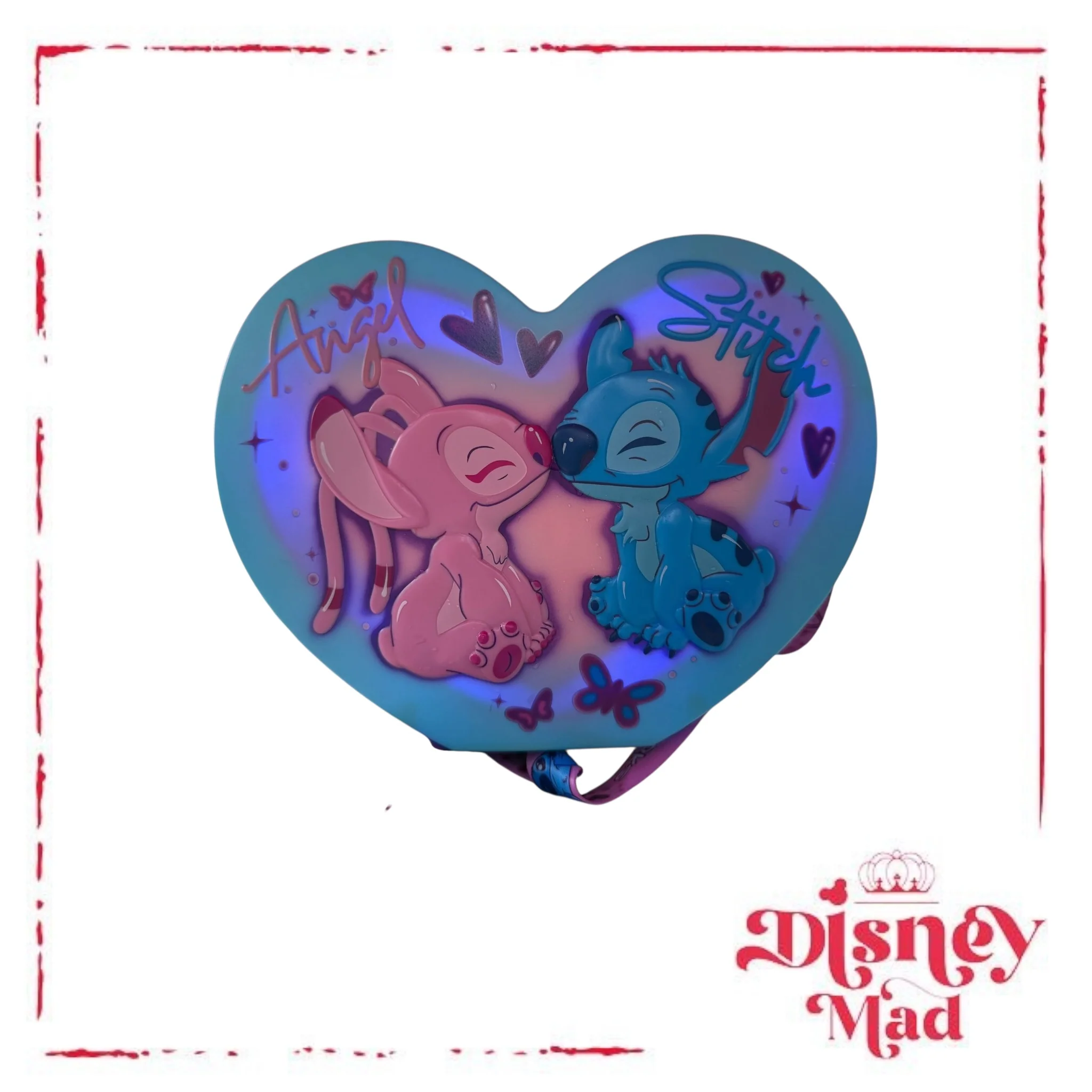 Stitch and Angel Valentine’s Day Light Up Popcorn Bucket - Disney Parks - Image 2