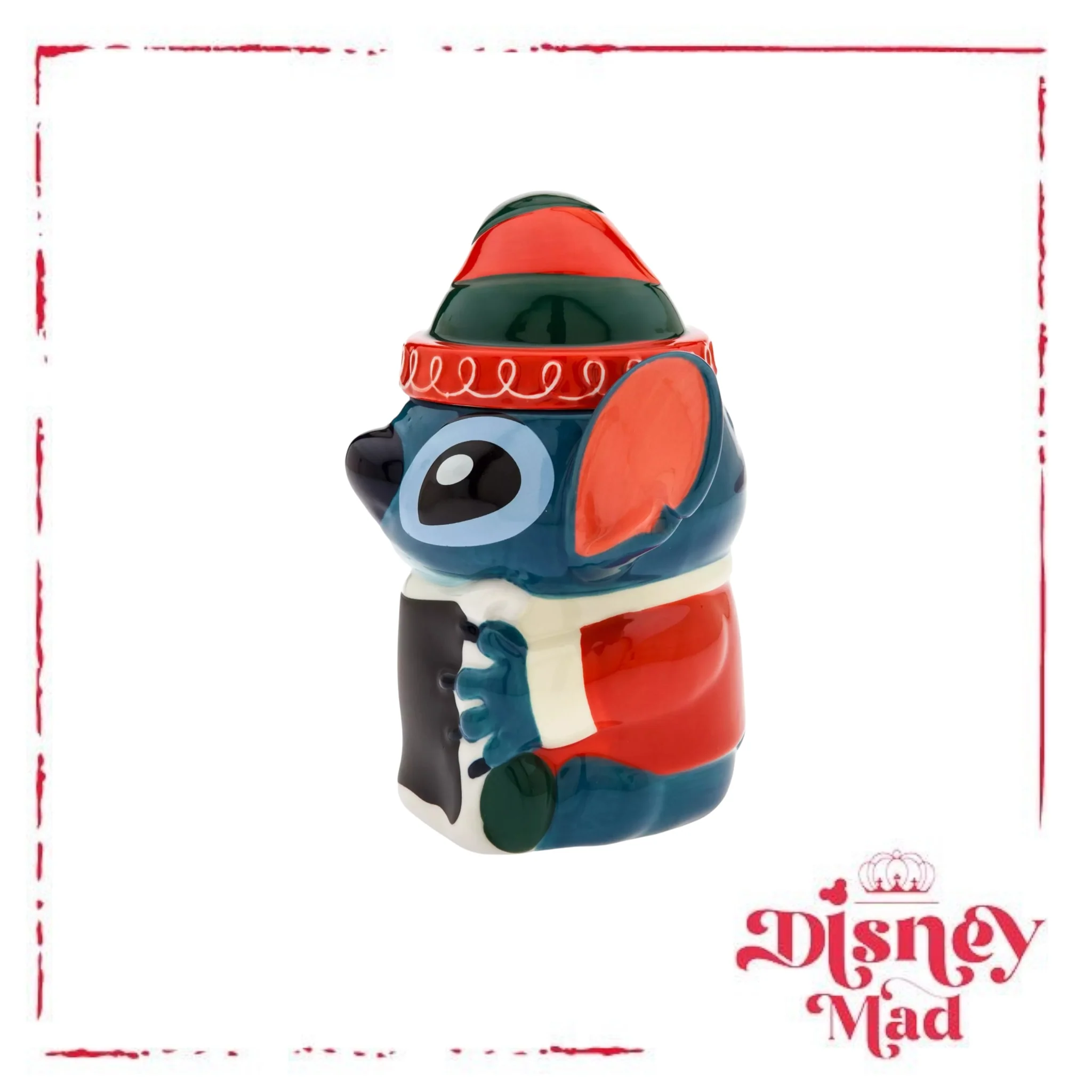 Stitch Festive Mug with Lid - Image 4