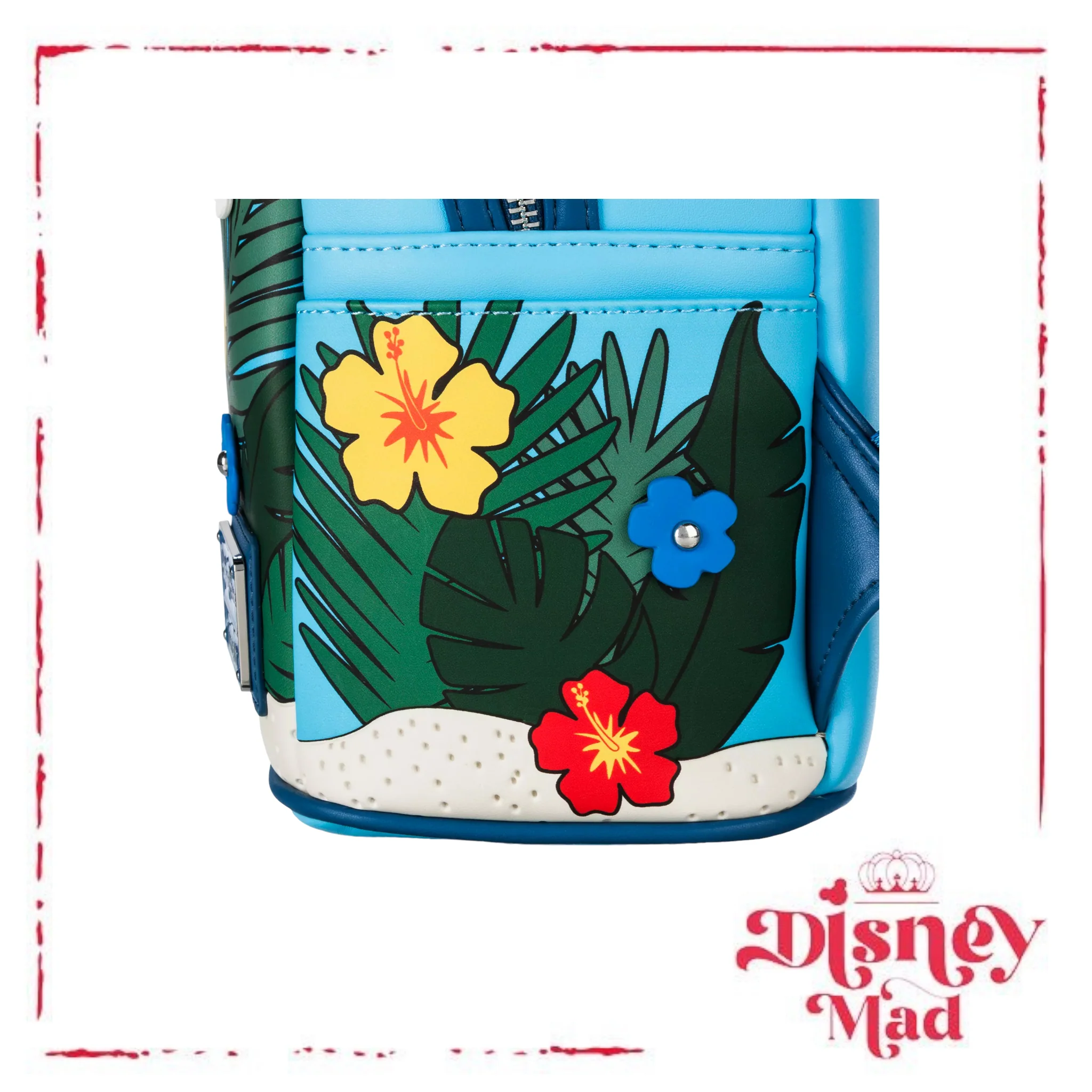 Stitch Floral Loungefly Mini Backpack - Disney Parks - Image 2