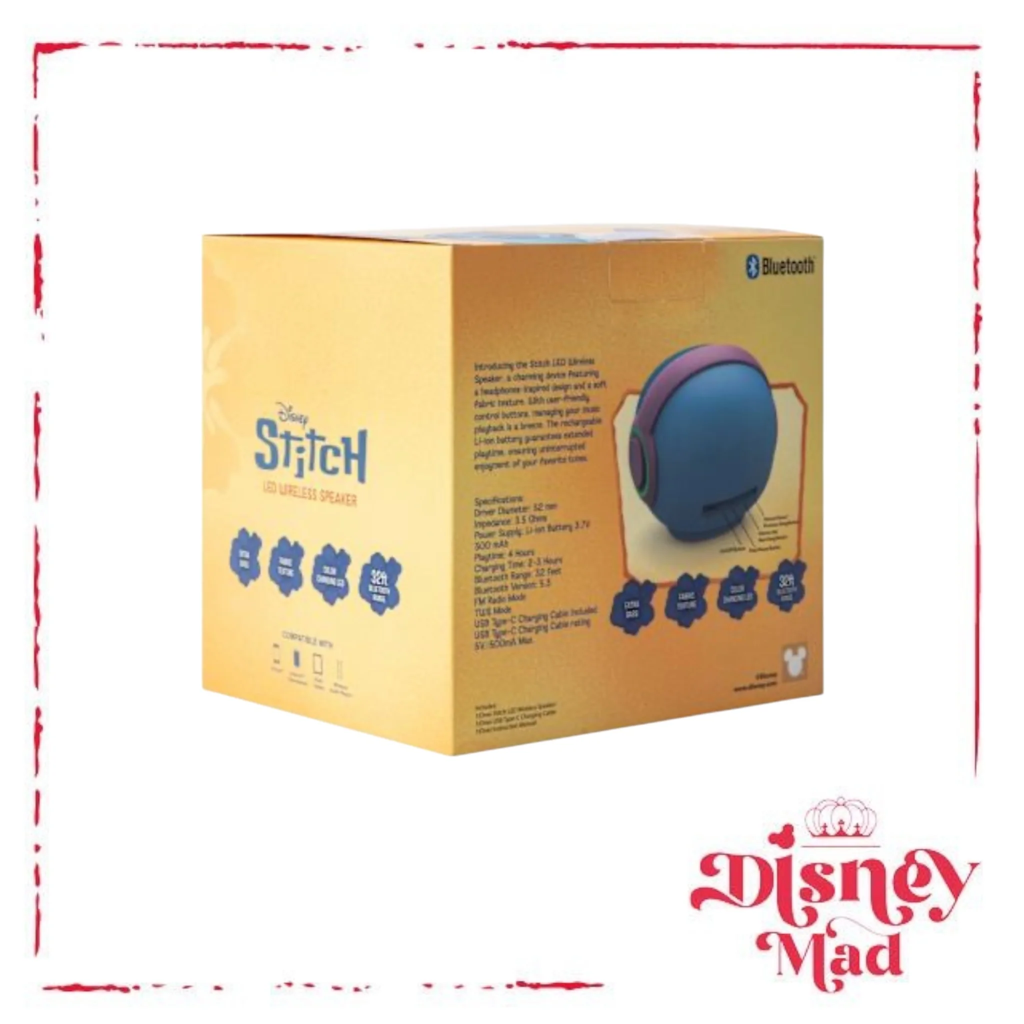 Stitch LED Wireless Sphere Speaker - Image 6