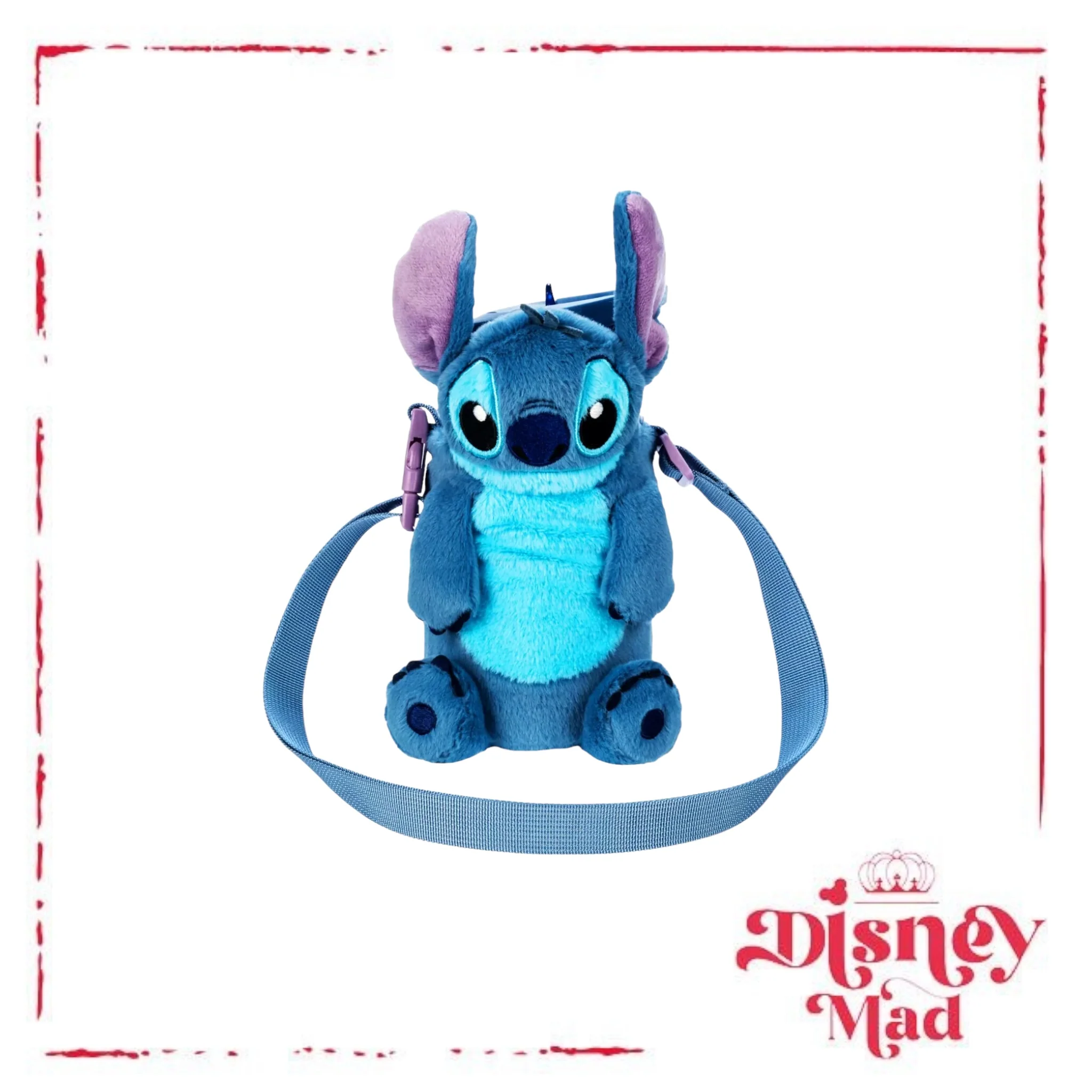 Stitch Water Bottle With Plush Carrier - Disney Parks