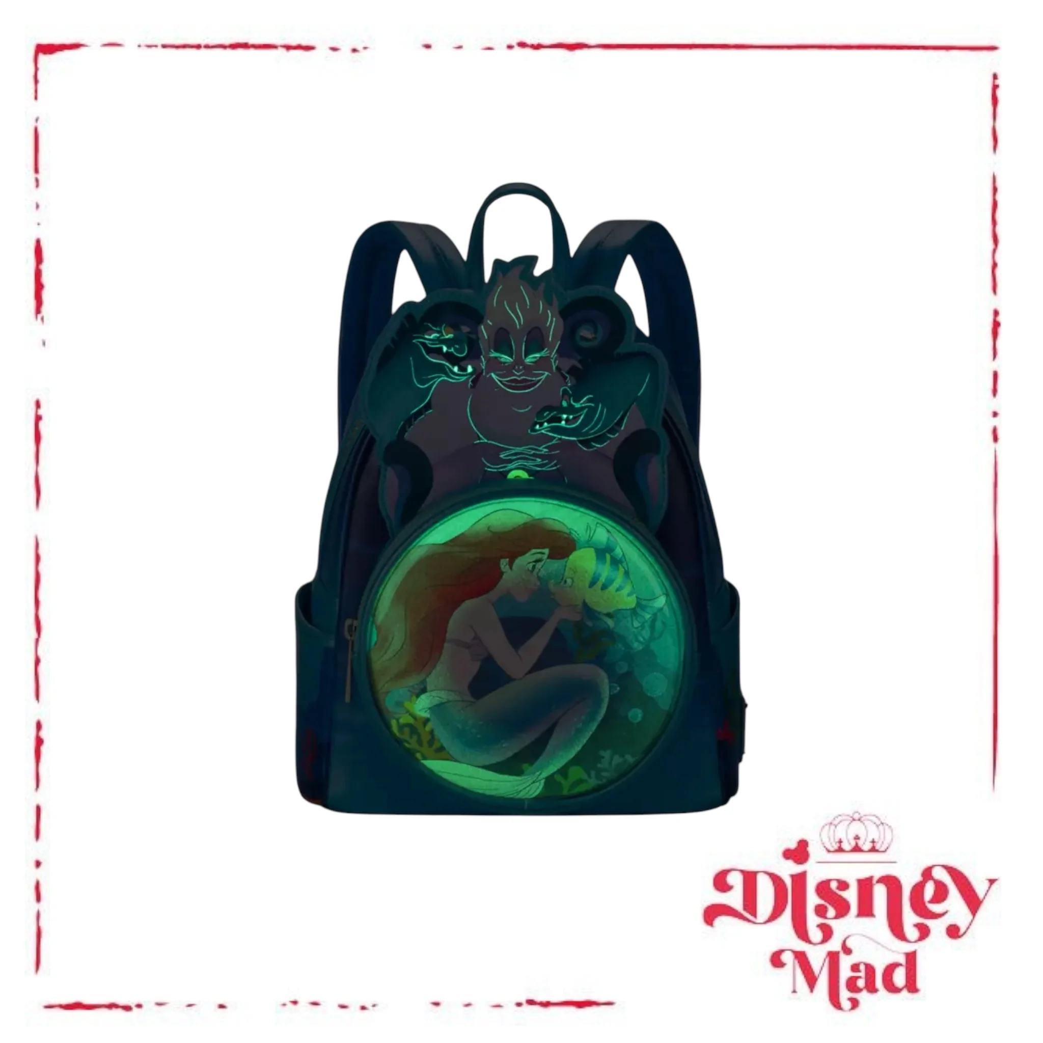 The Little Mermaid 35th Anniversary Glow-in-the-Dark Loungefly Mini Backpack - Disney Parks - Image 2