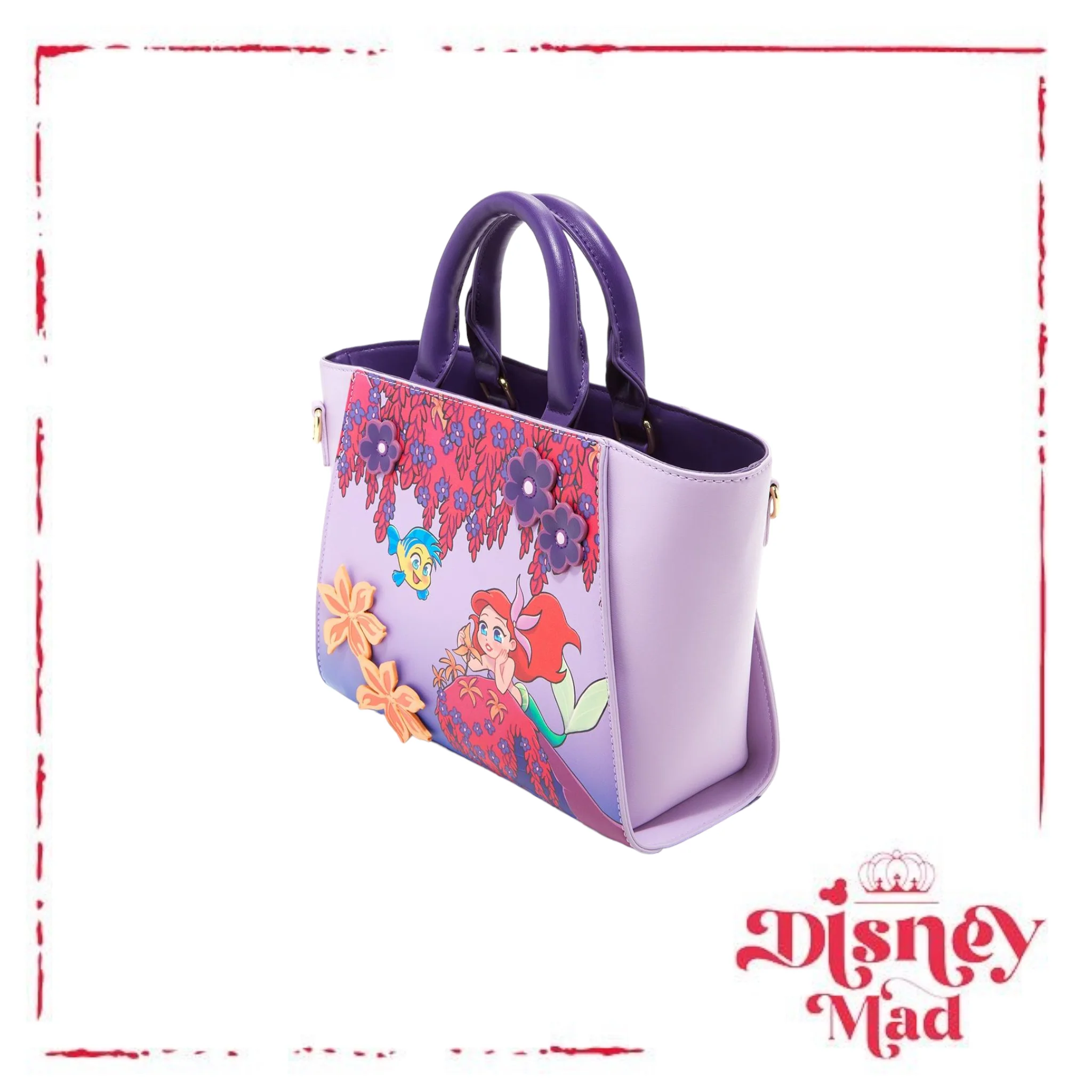 The Little Mermaid Floral Handbag - BoxLunch Exclusive - Image 2