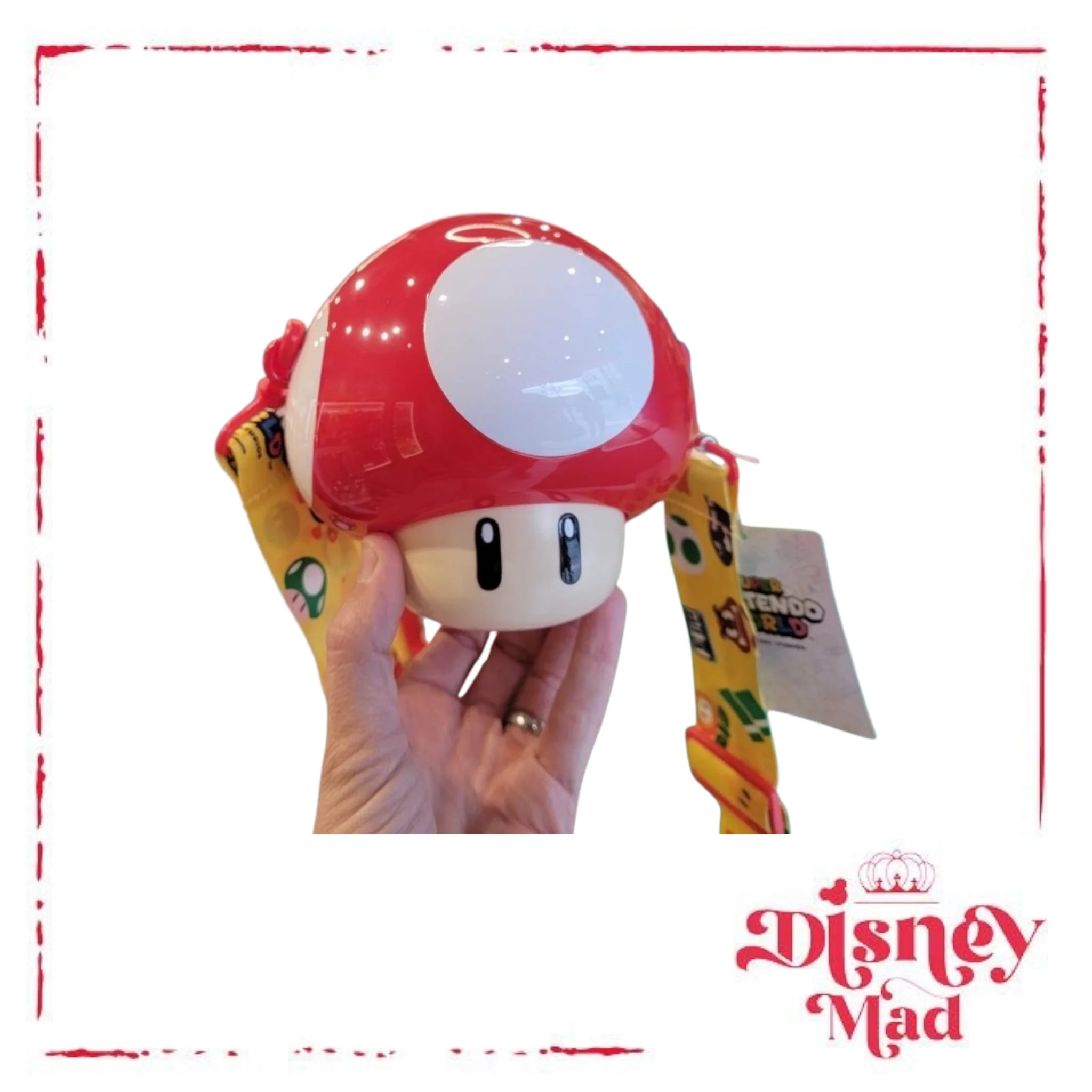 Universal Mario Red Power-Up Mushroom Sipper