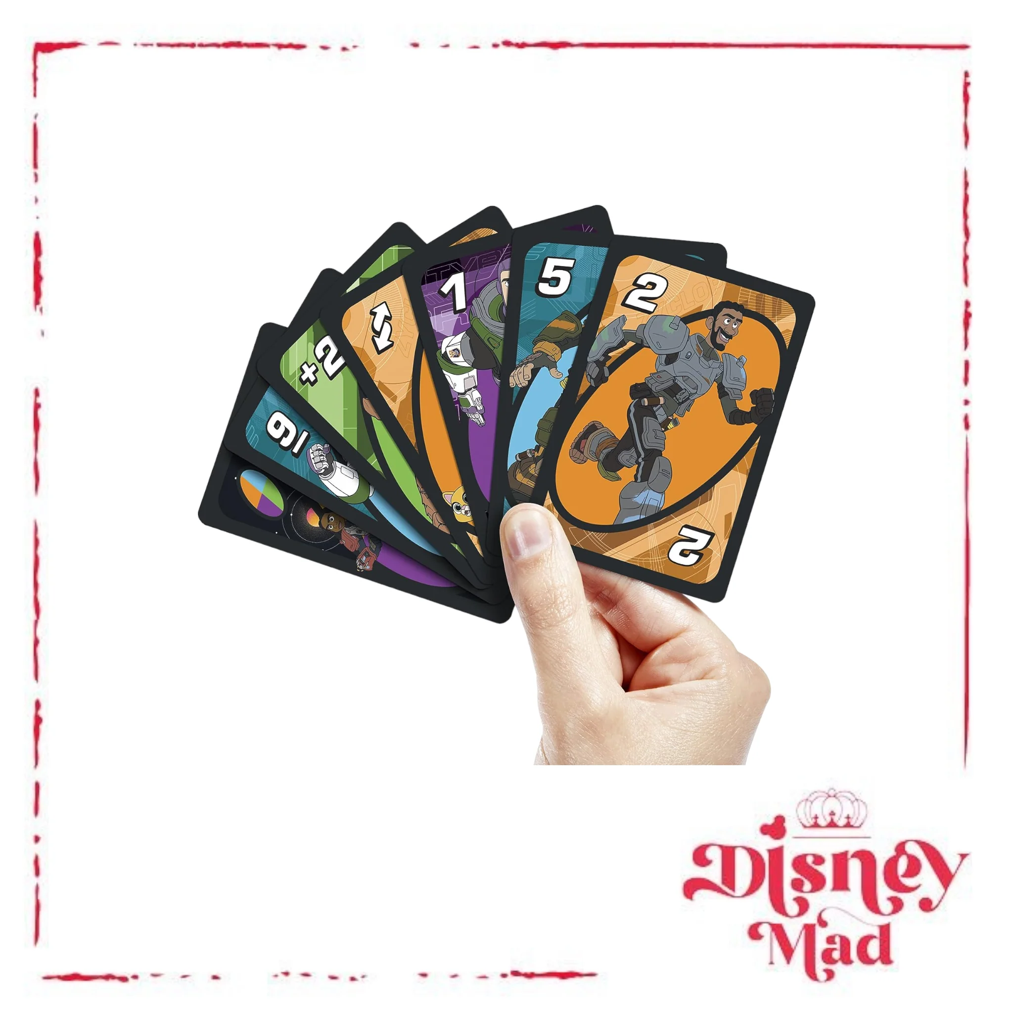 UNO Disney Pixar Lightyear Card Game in Storage Tin, Movie-Themed Deck & Special Rule - Image 2