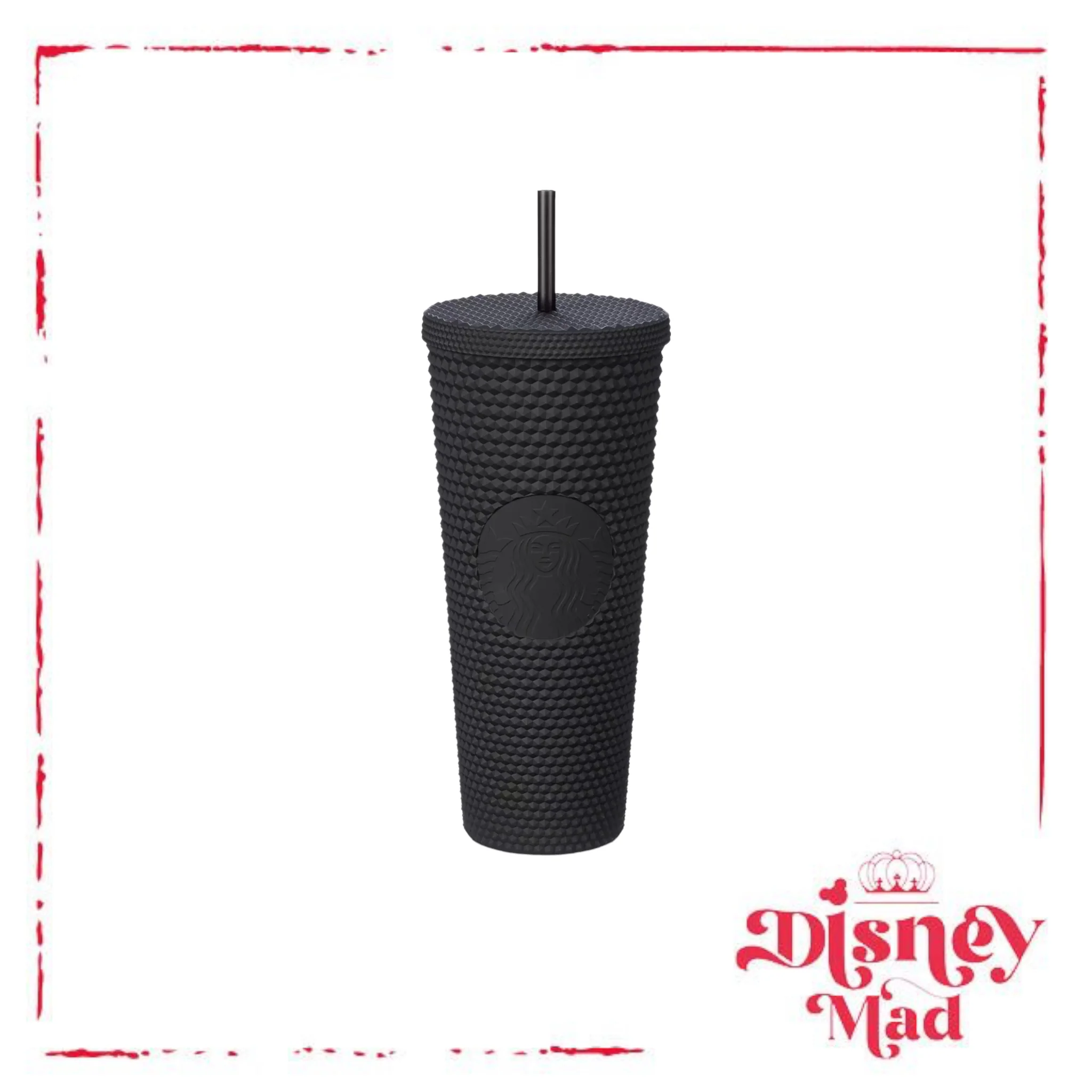 Walt Disney World 50th Anniversary Geometric Starbucks Tumbler with Straw – Black - Image 5